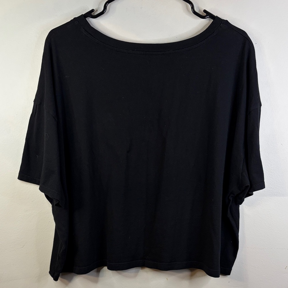 Old Navy Black Short Sleeve Crop Tee Size XXL #10 🏷️ - Picture 6 of 6